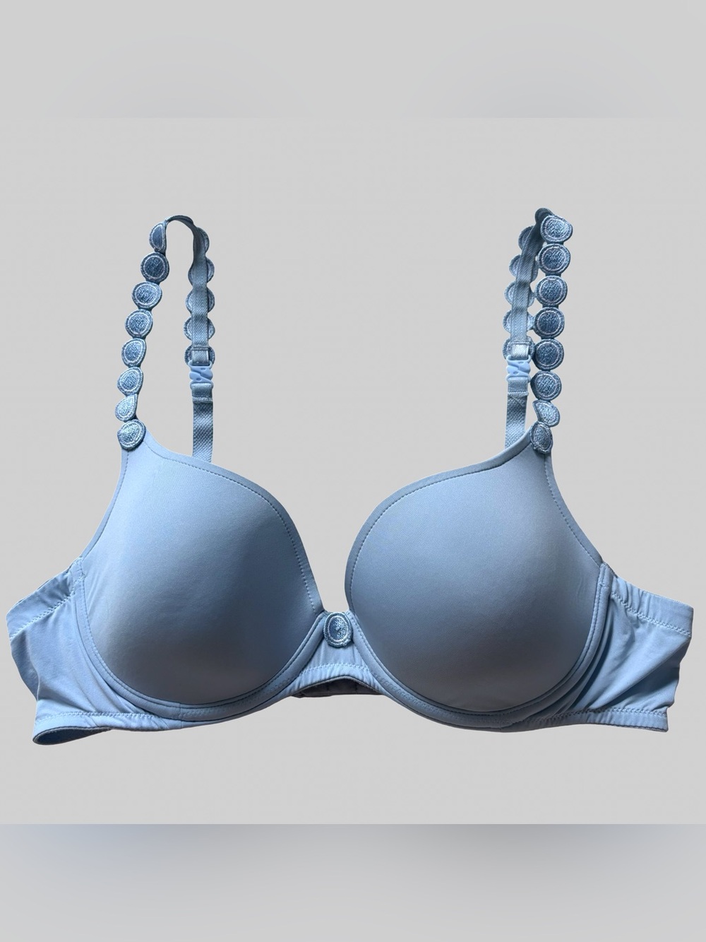MARIE JO Size 36A Tom Heart shaped Convertible Underwire Bra Nuage Cloud Blue